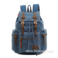 Men's Pure Cotton Canvas Backpack leisure outdoor waterproof health environmental protection large capacity student bag